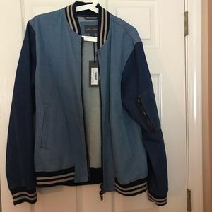 Slate and Stone bomber denim jacket NWT